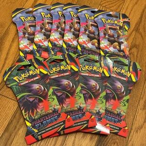 10 PACKS of Pokemon Mega Evolution Phantasmal Flames Booster Sleeve Packs